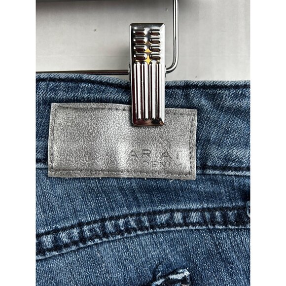 ARIAT Womens Y2K Cowgirl Cool Trouser Jeans Mid-Rise Wide Leg Soft Grunge Sz 29R - Picture 5 of 10